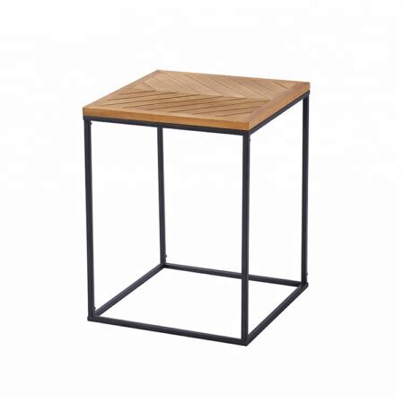 Metal Cube Side Table