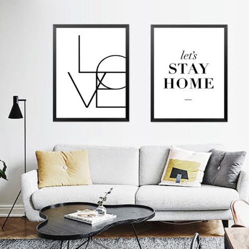 Stay Home Double Wall Art