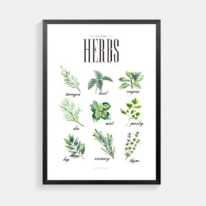 Herbs Framed Wall Art