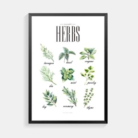 Herbs Framed Wall Art