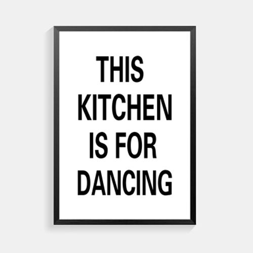 Kitchen Textual Framed Wall Art