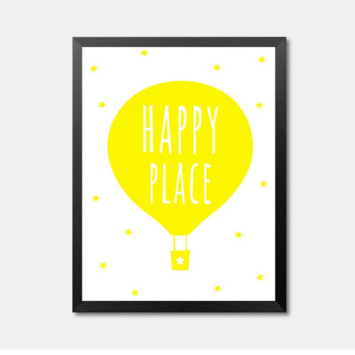 Yellow Framed Wall Art