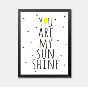 Yellow Sunshine Framed Wall Art