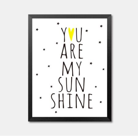 Yellow Sunshine Framed Wall Art