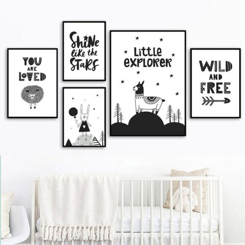 Creative Cartoon Framed Wall Art