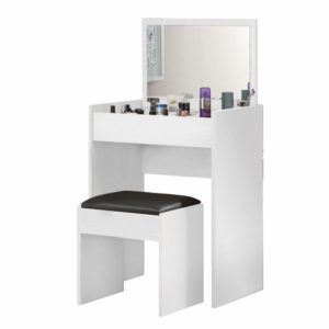 Simple White Make Up Vanity