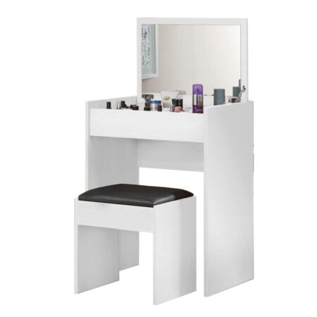 Simple White Make Up Vanity