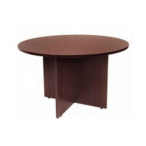 Brown Round Office Table