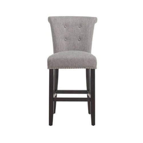 Button Fabric Bar Stool