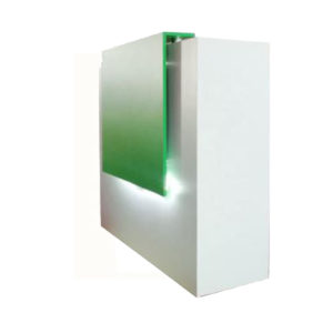 Green White Reception Desk