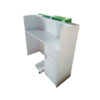 Green White Reception Desk