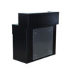 Compact Black Reception Desk