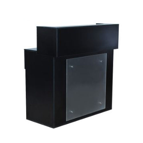 Compact Black Reception Desk Available Online Decorhubng