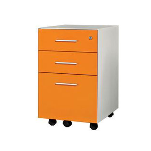 Orange Pedestal Cabinet