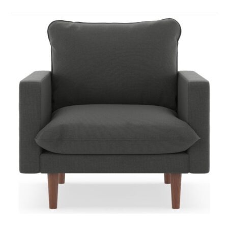 Dark Gray Oxford Armchair