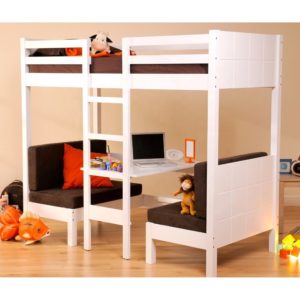 Bedroom Furniture Bunk Beds, Upper Bunk Bed With Desk