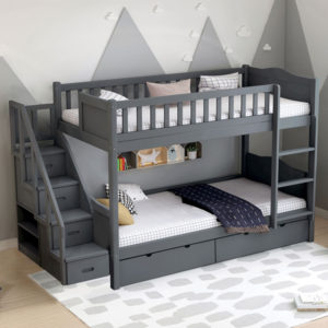 Bedroom Furniture Bunk Beds, Bunk Bed On Wall