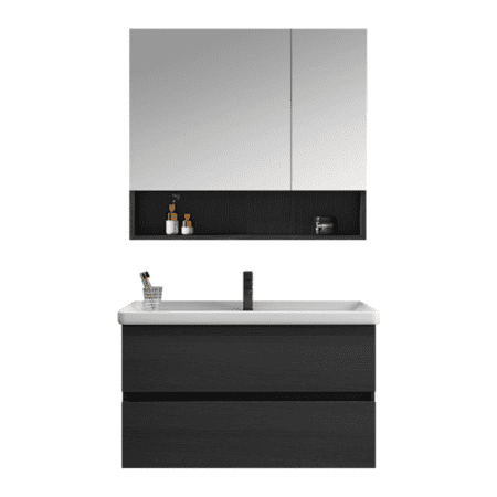 Ebony Wall Mount Vanity Set