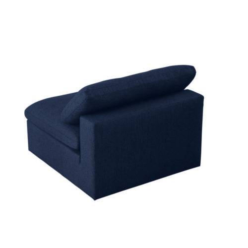 Navy Armless Chair