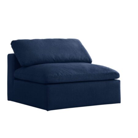 Navy Armless Chair
