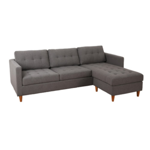 Mario Grey L Shaped Sofa