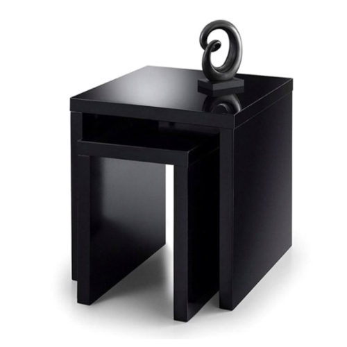 Black Nesting End Table