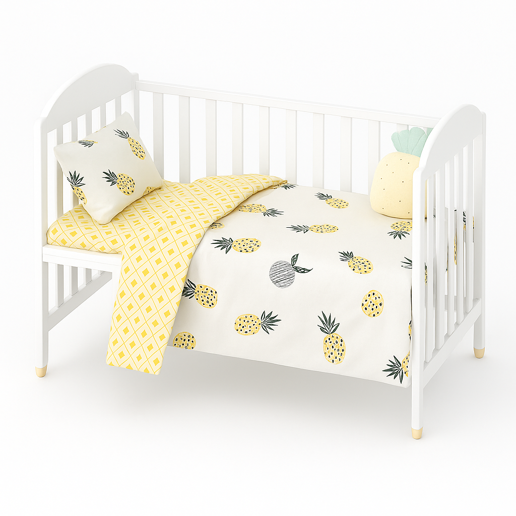 Pineapple 3 Piece Bedding Set
