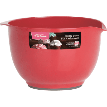 Trudeau Melamine Mixing Bowl Coral 2QT