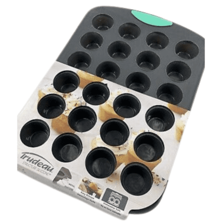 TRUDEAU 24 COUNT MINI MUFFIN PAN METAL