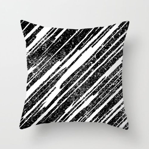 Monochrome Throw Pillow C