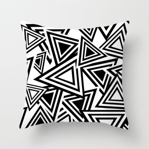 Monochrome Throw Pillow I