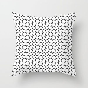 Monochrome Throw Pillow J