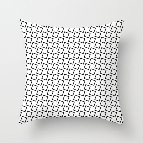 Monochrome Throw Pillow J