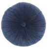 Blue Round Throw Pillow