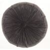 Dark Grey Round Throw Pillow