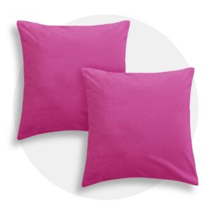 Pink Square Throw Pillow