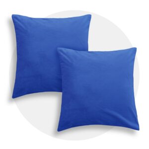 Sky Blue Square Throw Pillow