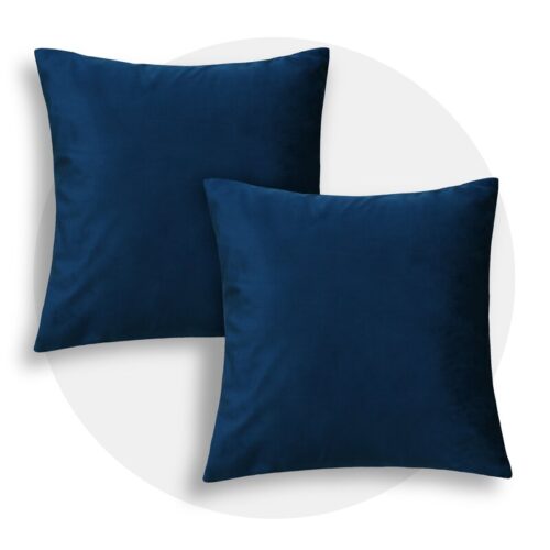 Blue Square Throw Pillow