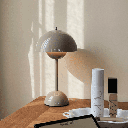 Grey Bud Table Lamp