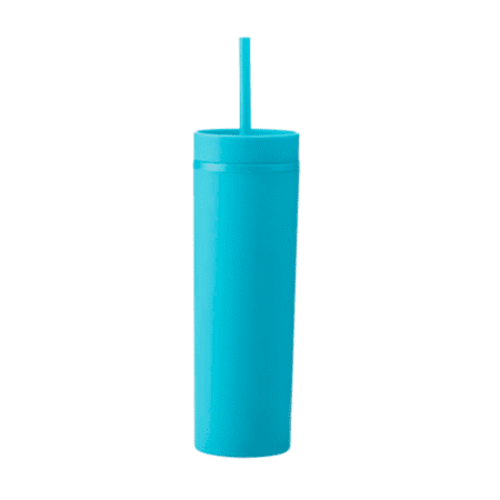 Skinny Tumbler with Straw and Lid -Teal