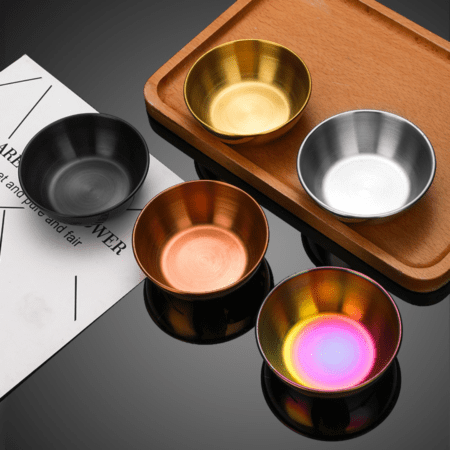 Elegance Stainless Steel Sauce Bowl Set