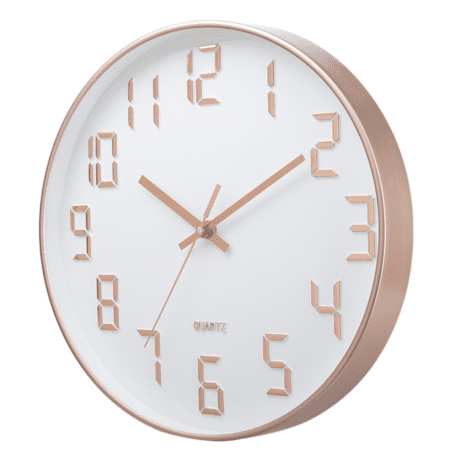 Rose Gold 3D Silent Wall Clock