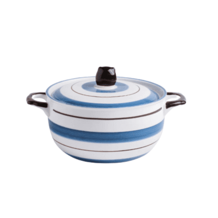 Coral Ceramic Bowl With Lid